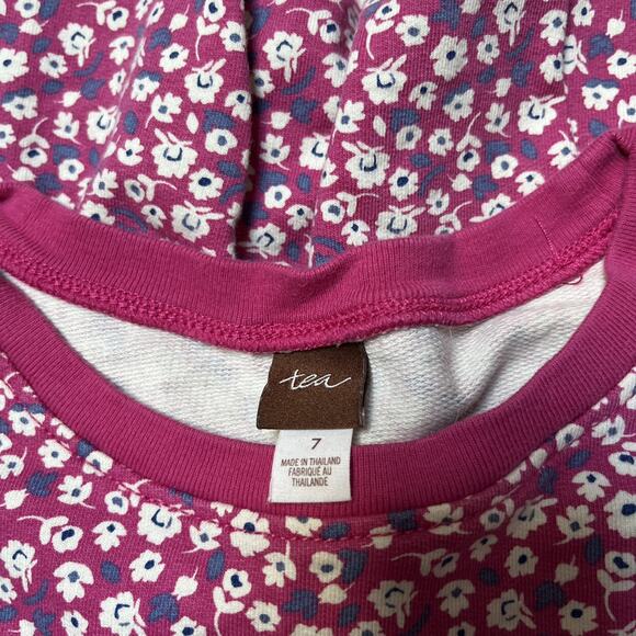 Tea Collection Ditsy Drawstring Dress Size 7 - Picture 5 of 5